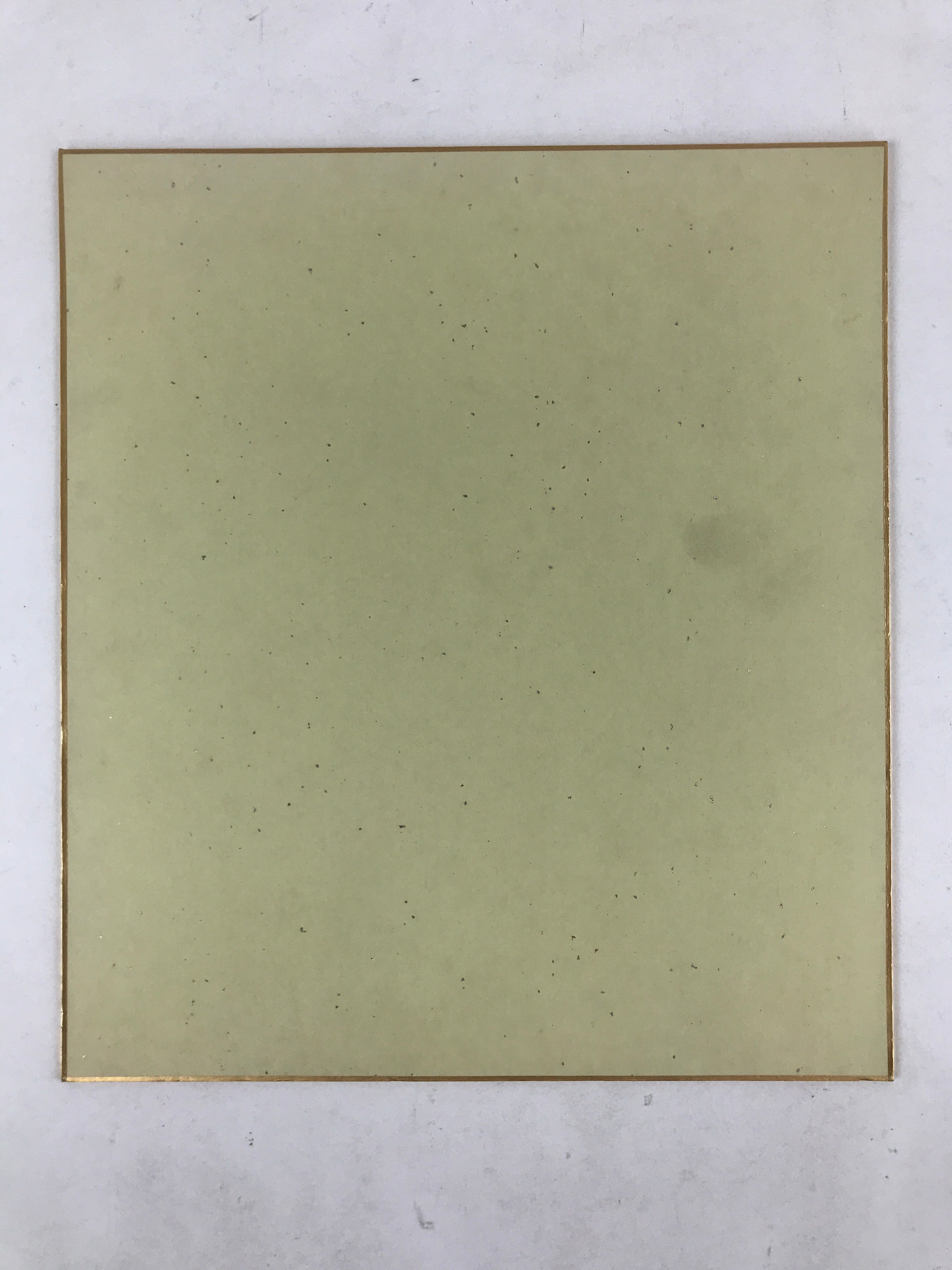 Japanese Shikishi Art Board Haiku Poetry Vtg Black Ink Pastel Background A530