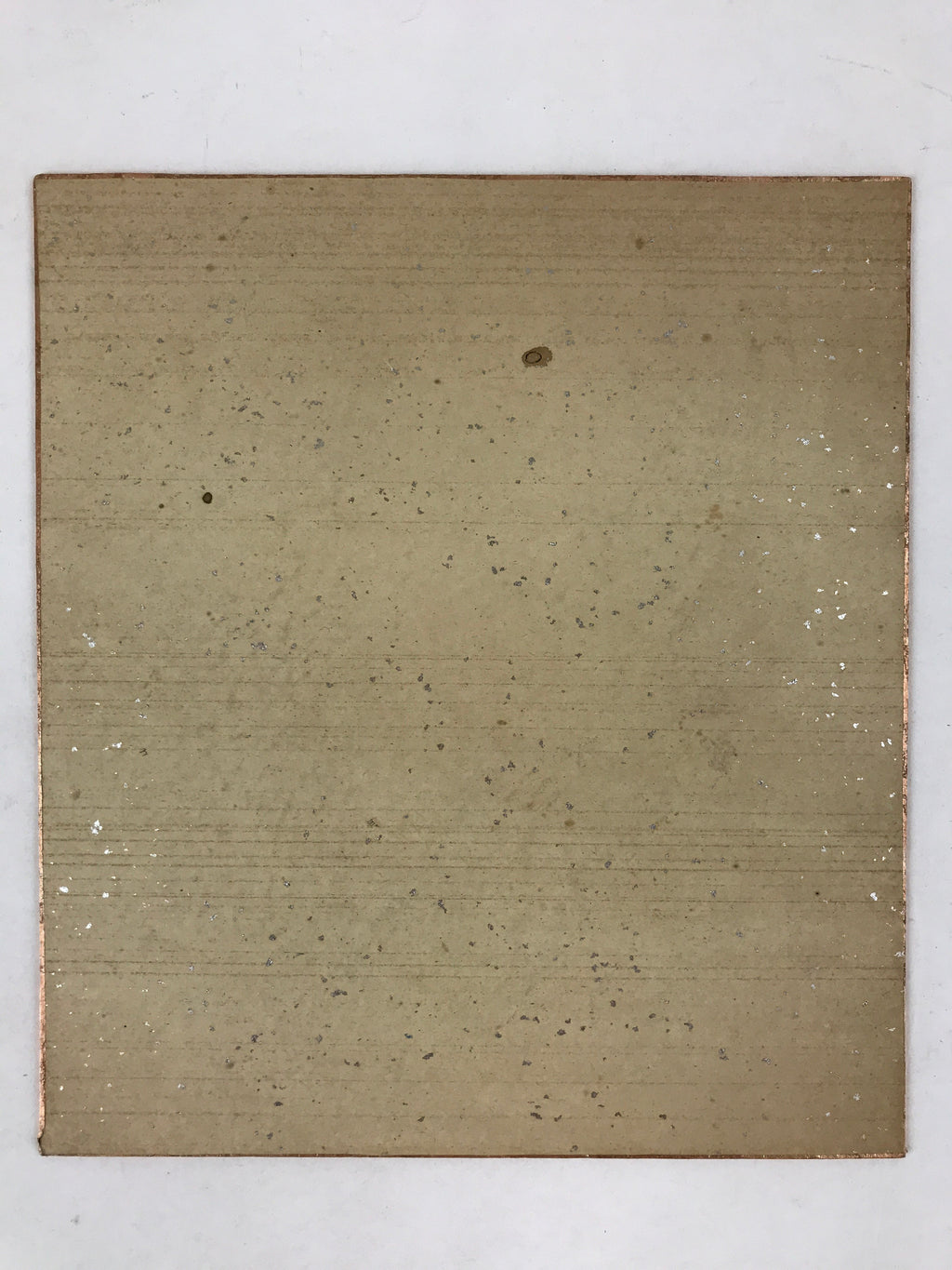 Japanese Shikishi Art Board Large Dry Leaf Vtg Brown Signed Painting A558