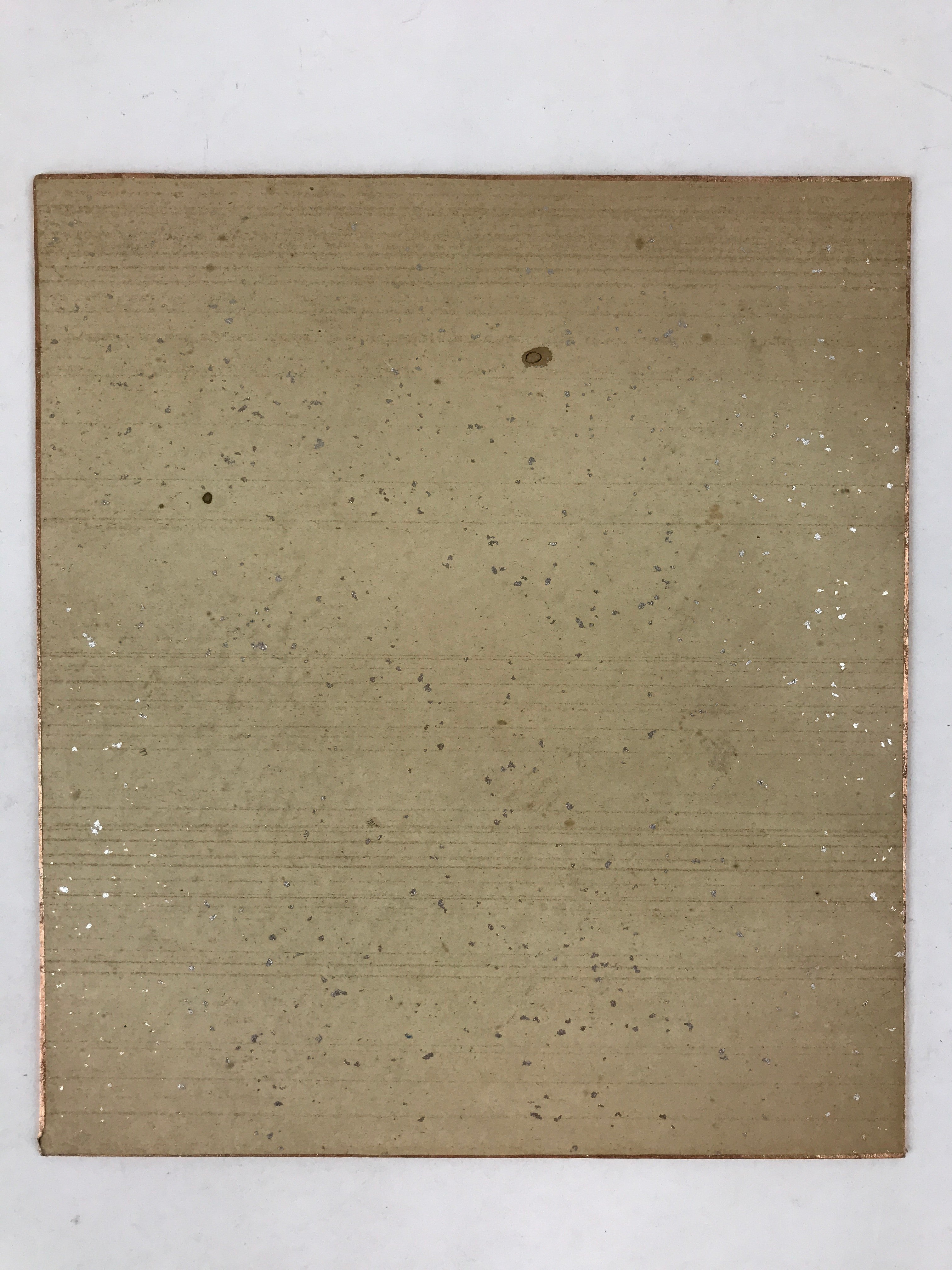 Japanese Shikishi Art Board Large Dry Leaf Vtg Brown Signed Painting A558