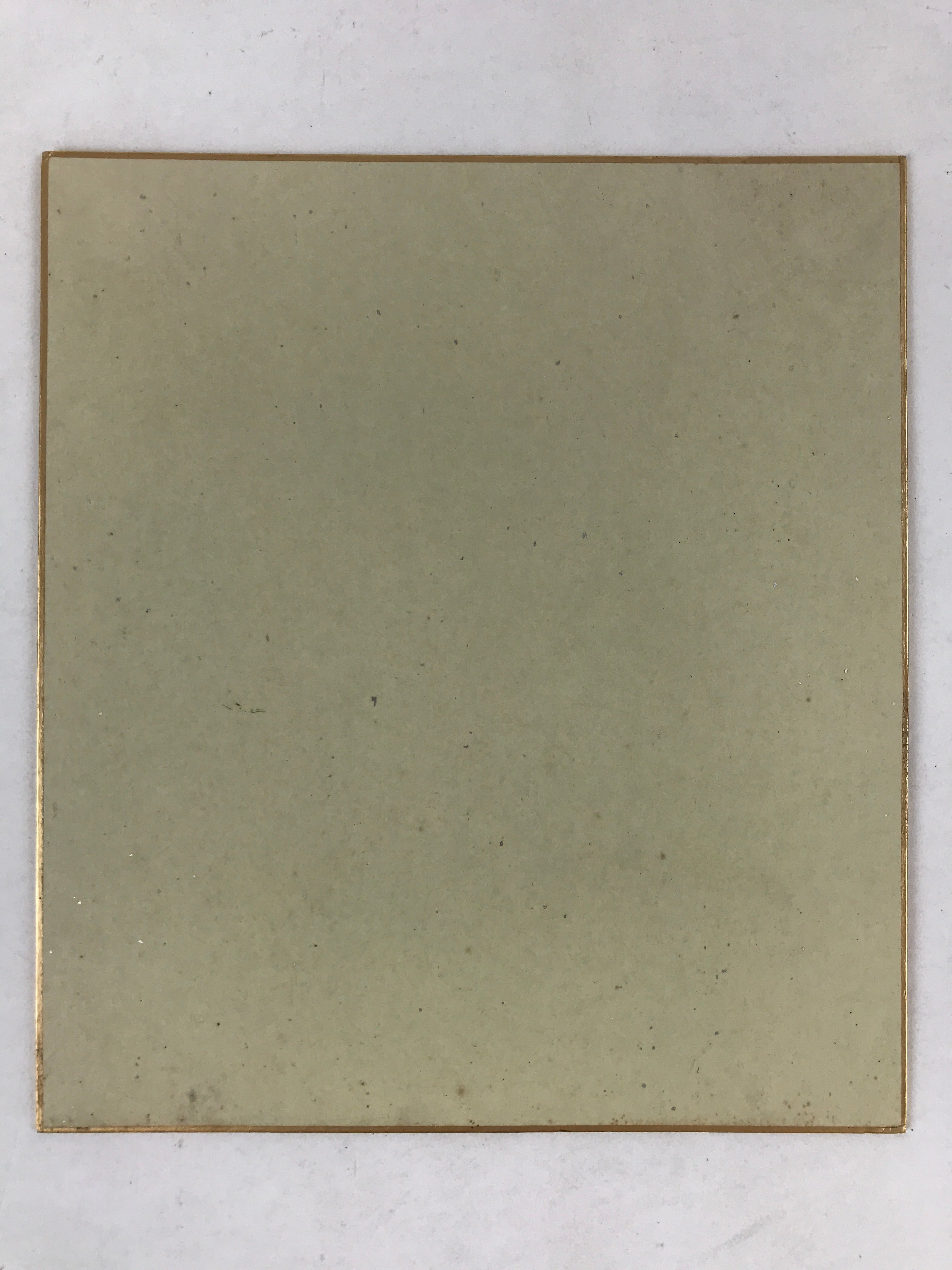 Japanese Shikishi Art Board Leopard Plant Vtg Tsuwabuki Painting Yellow A542