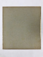 Japanese Shikishi Art Board Man Carrying Bell Vtg Bridge Mountain Ink A538