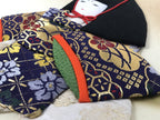 Japanese Shikishi Art Board Oshie Fabric Vtg Kimono Court Silk Temari A690