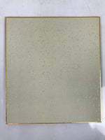 Japanese Shikishi Art Board Oshie Fabric Vtg Kimono Woman Orange Black A694