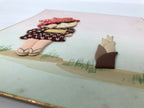 Japanese Shikishi Art Board Oshie Silk Fabric Child Takenoko Bamboo Shoot A791