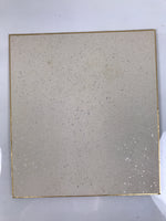 Japanese Shikishi Art Board Oshie Silk Fabric Kimono Woman Geisha Long Hair A787