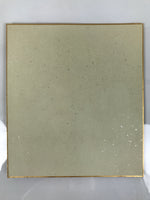 Japanese Shikishi Art Board Oshie Silk Fabric Kimono Woman Geisha Purple A776