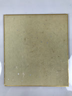 Japanese Shikishi Art Board Oshie Silk Fabric Vtg Folding Fan Origami Crane A788
