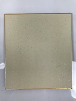 Japanese Shikishi Art Board Oshie Silk Fabric Vtg Kabuto Samurai Helmet Red A786