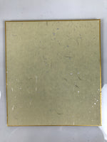 Japanese Shikishi Art Board Oshie Silk Fabric Vtg Tsuru Crane Tanchou Bird A790