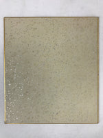 Japanese Shikishi Art Board Painting Flowers Green Red Blue With Black Text A601