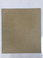 Japanese Shikishi Art Board Painting Vtg 2 Goldfish Algae Fish Red Green A703