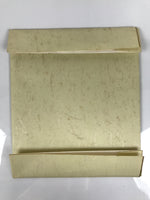 Japanese Shikishi Art Board Painting Vtg Calligraphy Black Gold Fan Shape A771