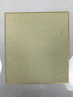 Japanese Shikishi Art Board Painting Vtg Calligraphy Effort Kanji Black A762