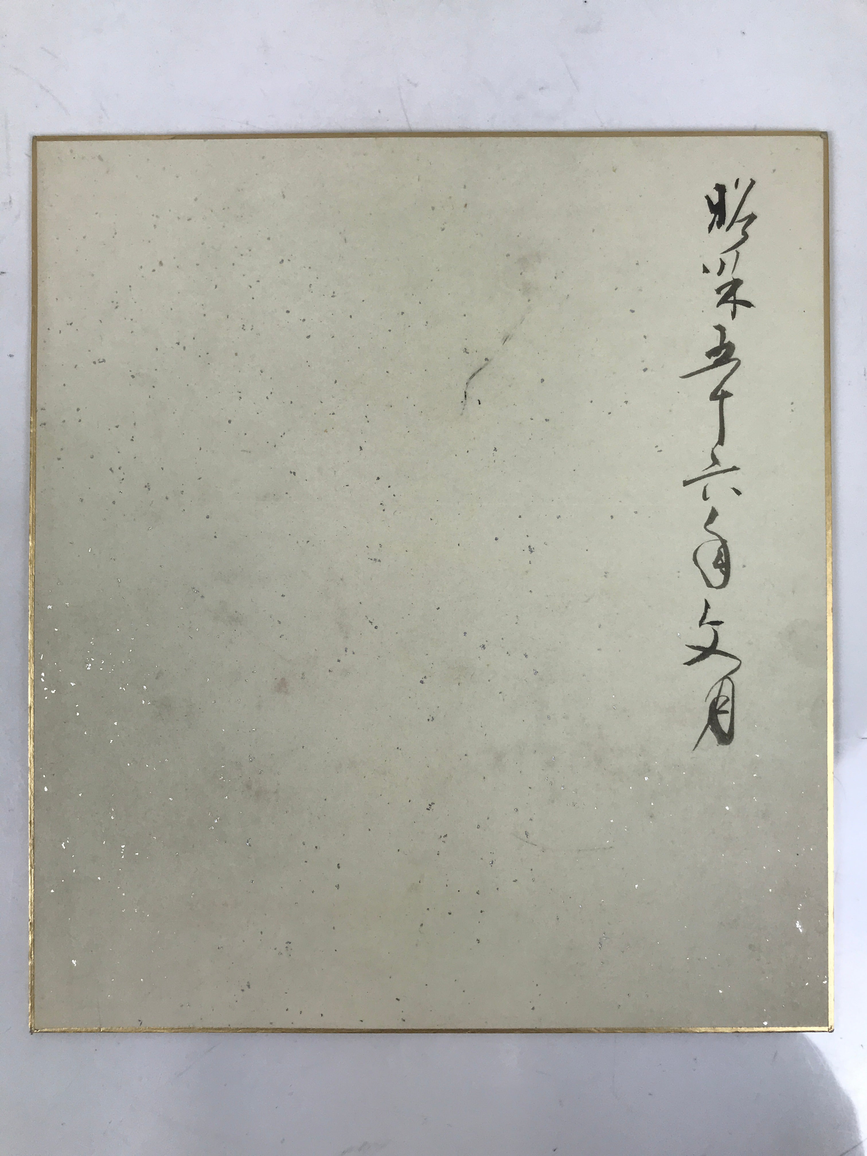 Japanese Shikishi Art Board Painting Vtg Cormorant Fishing Nagaragawa Ukai A725