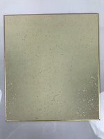 Japanese Shikishi Art Board Painting Vtg Landscape Mountains Houses Black A756