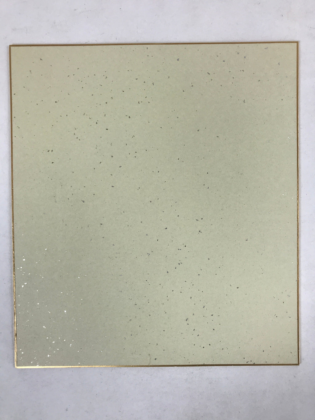 Japanese Shikishi Art Board Painting Vtg Ocean Striped Fish Black White A561