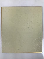 Japanese Shikishi Art Board Painting Vtg Oniyuri Lily Flower Red Black Dot A710