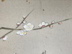 Japanese Shikishi Art Board Painting Vtg Rabbit Eto Zodiac Plum Flower A689