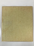 Japanese Shikishi Art Board Painting Vtg Zen Calligraphy Black A677