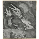 Japanese Shikishi Art Board Reproduction Dragon Zodiac Animal Monochrome A813