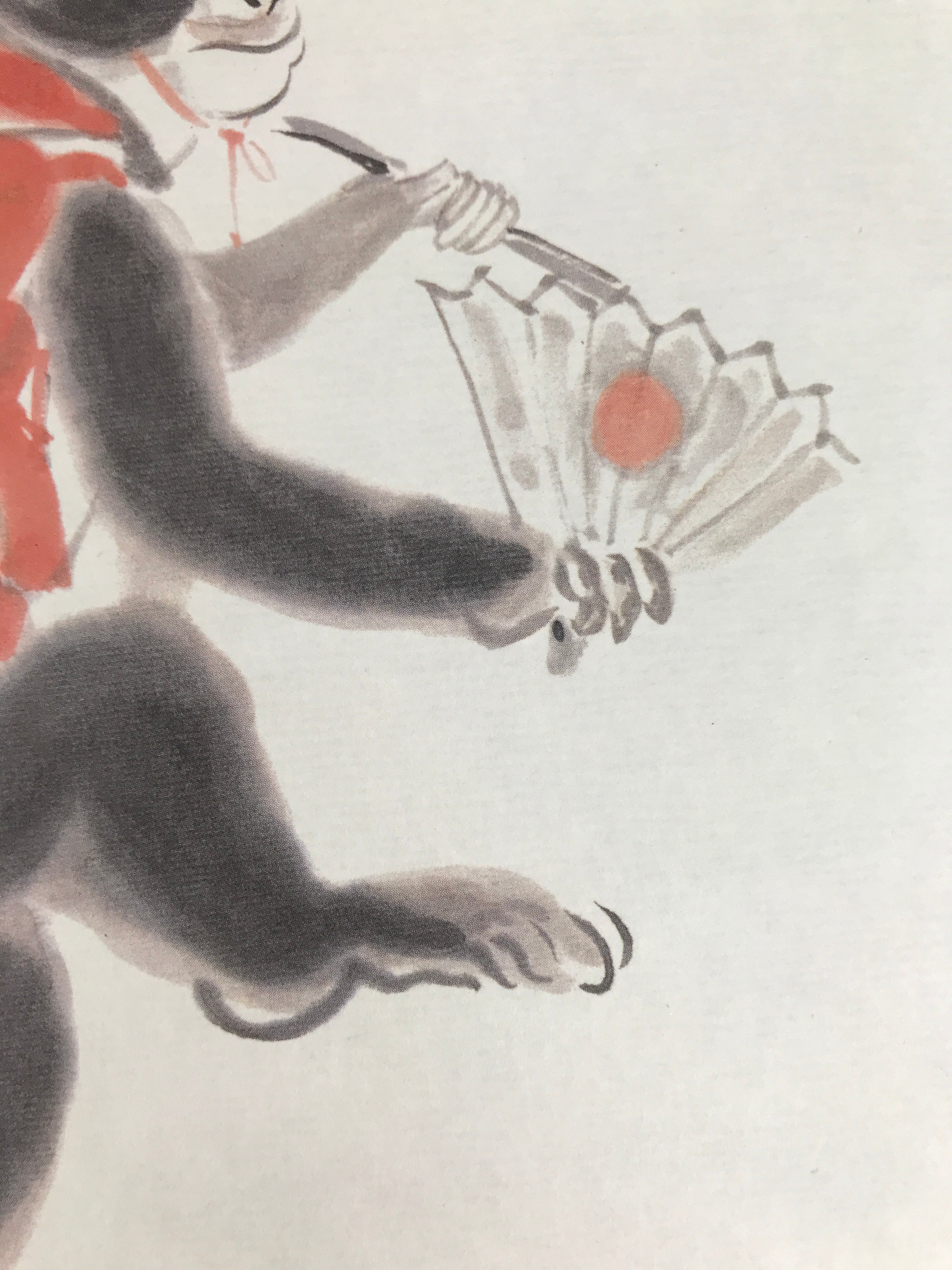 Japanese Shikishi Art Board Reproduction Monkey Zodiac Good Fortune Color A803
