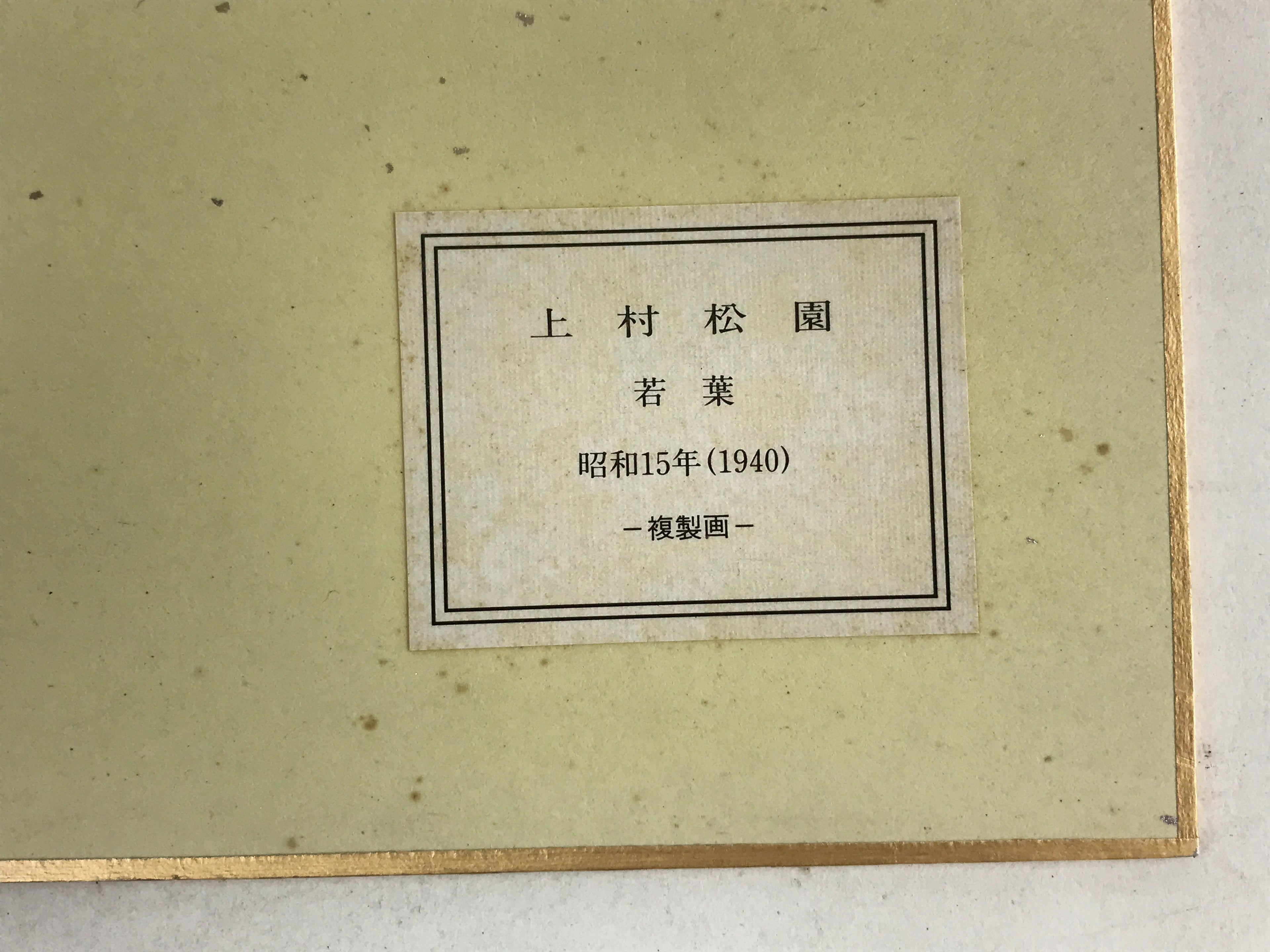 Japanese Shikishi Art Board Reproduction Shoen Uemura Wakaba Lady Window A585