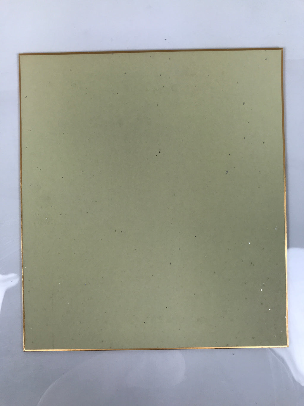 Japanese Shikishi Art Board Reproduction Vtg Boar Zen Word Black Monochrome A768