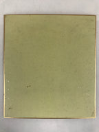 Japanese Shikishi Art Board Vtg Art Painting Nihonga Picture Display Black Bambo