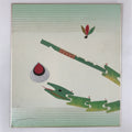 Japanese Shikishi Art Board Vtg Chigiri Takehebi Bamboo Snake Toy Green A623