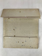 Japanese Shikishi Art Board Vtg Chrysanthemum Yellow Green Black Gold A620