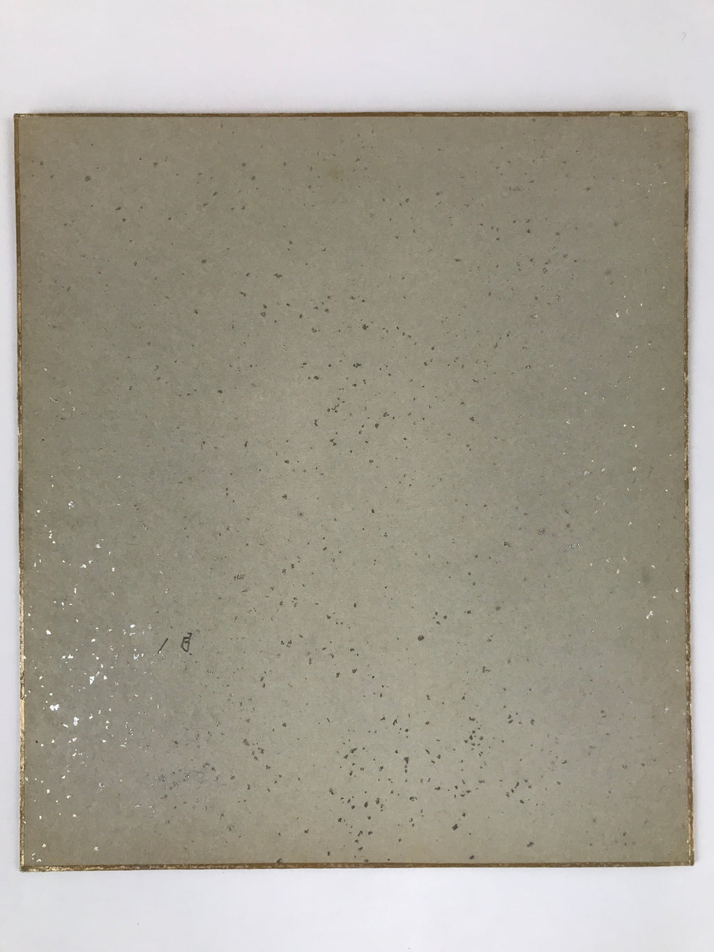 Japanese Shikishi Art Board Vtg Mountain Sea Of Clouds Unkai Monochrome A626