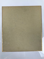 Japanese Shikishi Art Board Vtg Painting Hotei 7 Lucky Gods Buddhist Gray A765