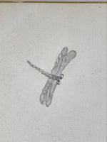 Japanese Shikishi Art Board Vtg Painting Morning Glory Asagao Red Blue A649