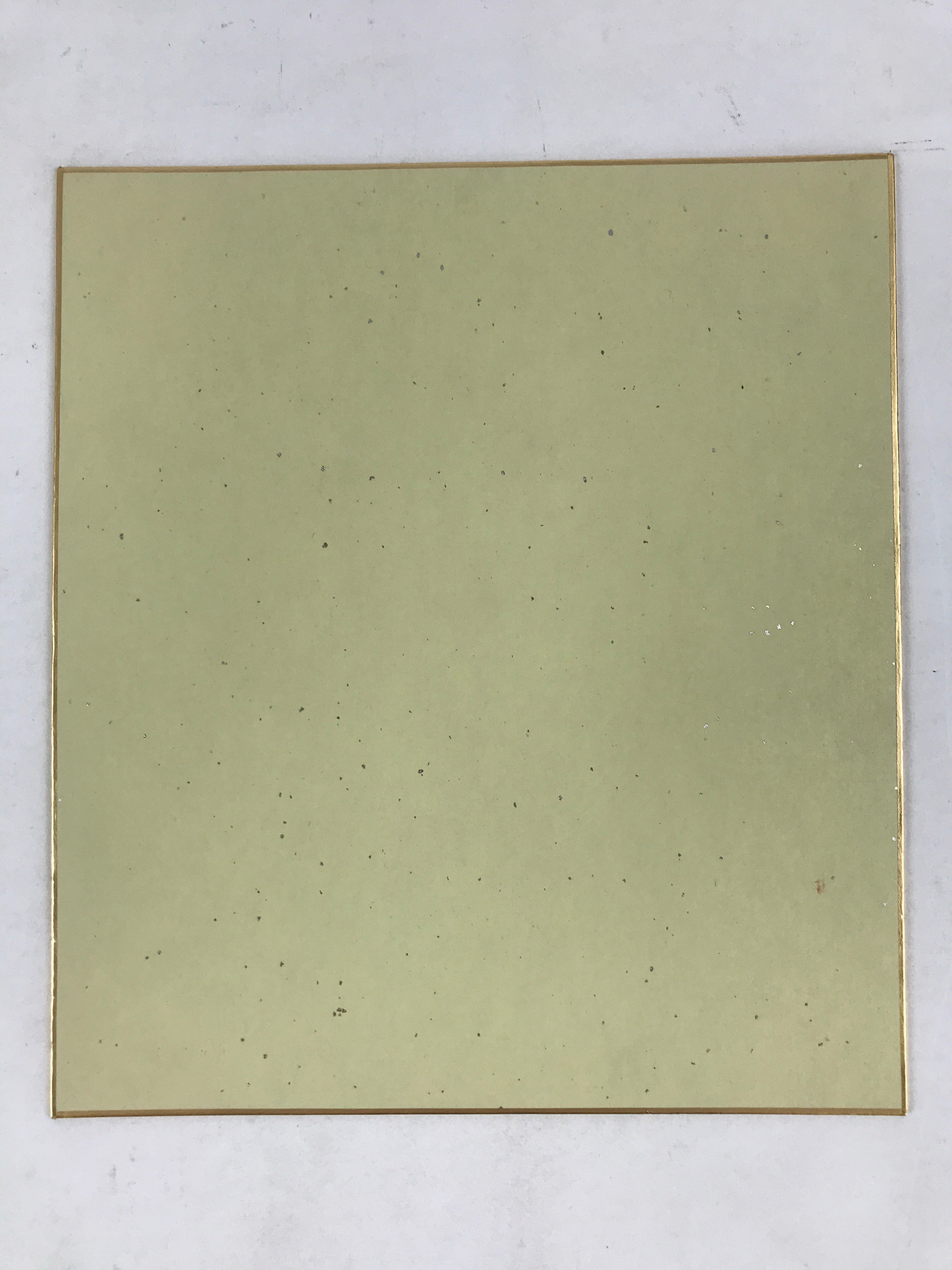 Japanese Shikishi Art Board Vtg Painting Nihonga Picture Orange Cosmos A525