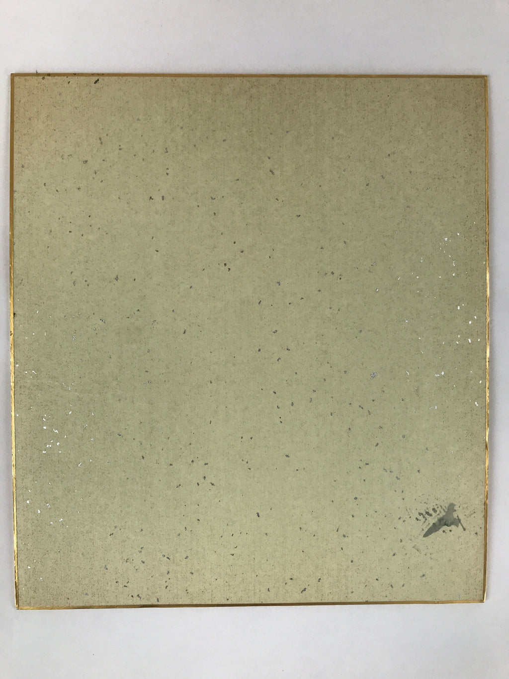 Japanese Shikishi Art Board Vtg Sumi-e Waterfall Landscape Monochrome A628