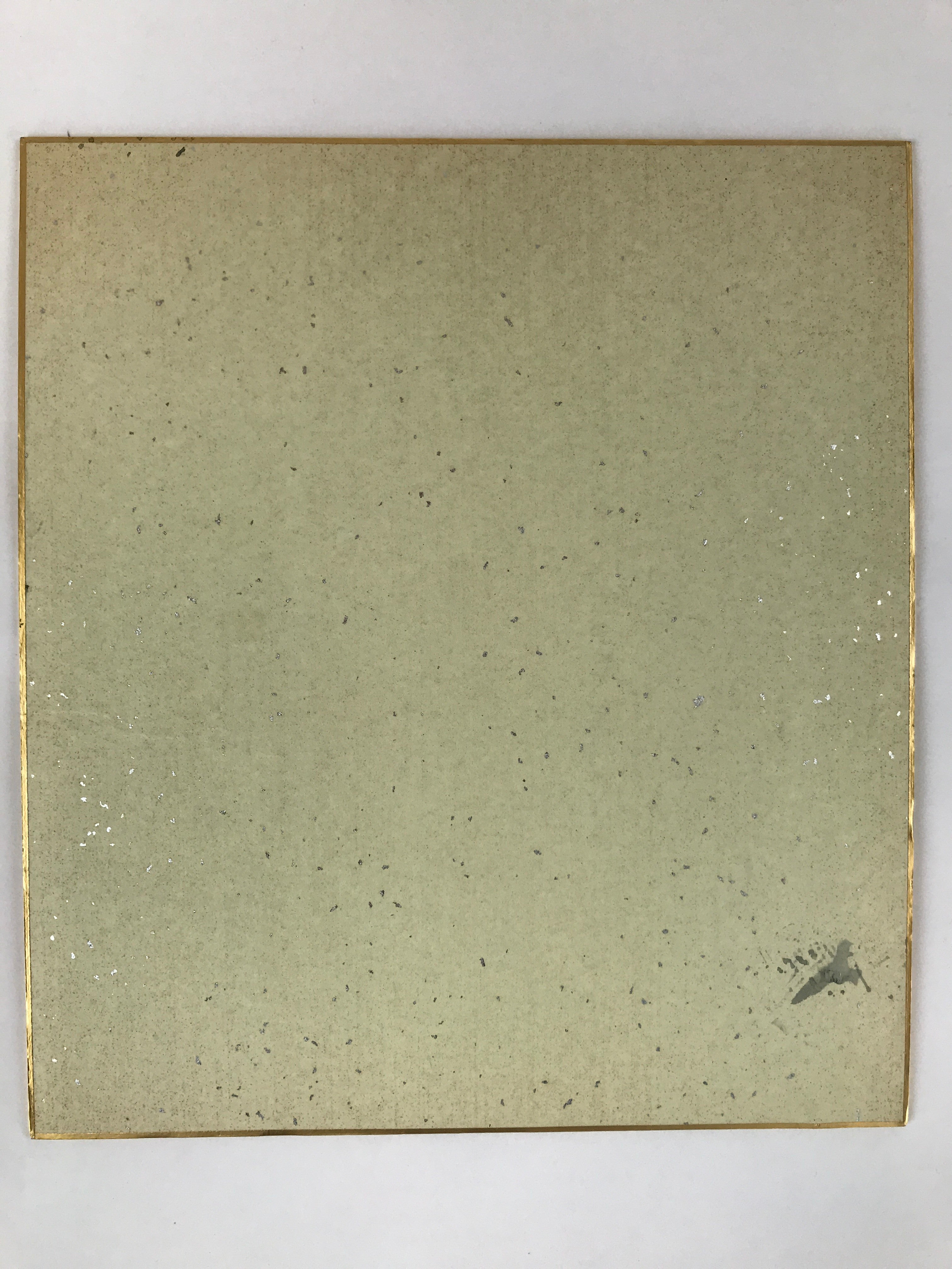 Japanese Shikishi Art Board Vtg Sumi-e Waterfall Landscape Monochrome A628