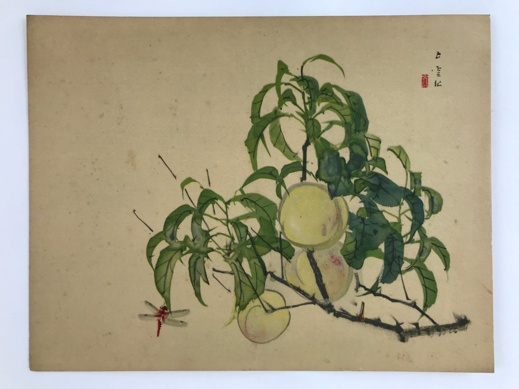 Japanese Shikishi Art Reproduction Nishimura Goun Peaches Of Imortality A647