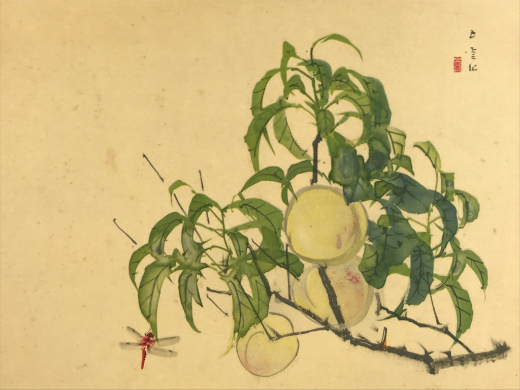 Japanese Shikishi Art Reproduction Nishimura Goun Peaches Of Imortality A647