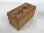 Japanese Shino Ware Ceramic Flower Vase Vtg Hanaire Pottery White Wood Box PX808