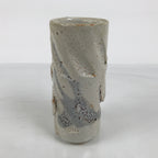 Japanese Shino Ware Ceramic Round Flower Vase Vtg Kabin Pottery Gray Box PX810