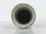 Japanese Shino Ware Ceramic Round Flower Vase Vtg Kabin Pottery Gray Box PX810