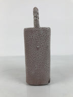 Japanese Shino Ware Ceramic Square Flower Vase Vtg Kabin Pottery Gray Box PX809