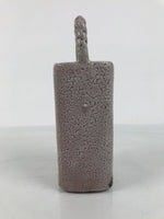 Japanese Shino Ware Ceramic Square Flower Vase Vtg Kabin Pottery Gray Box PX809