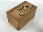 Japanese Shino Ware Ceramic Square Flower Vase Vtg Kabin Pottery Gray Box PX809