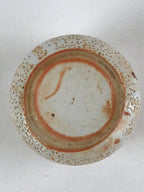 Japanese Shinoware Ceramic Yunomi Teacup Vtg Pottery Bamboo Red Brown TC346