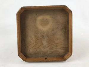 Japanese Shinto Buddhist Wooden Offering Tray Sanbou Vtg Sanpo Altar Brown BA149