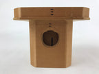 Japanese Shinto Buddhist Wooden Offering Tray Sanbou Vtg Sanpo Altar Brown BA150