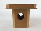 Japanese Shinto Buddhist Wooden Offering Tray Sanbou Vtg Sanpo Altar Brown BA150