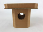 Japanese Shinto Buddhist Wooden Offering Tray Sanbou Vtg Sanpo Altar Brown BA150