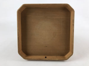 Japanese Shinto Buddhist Wooden Offering Tray Sanbou Vtg Sanpo Altar Brown BA152